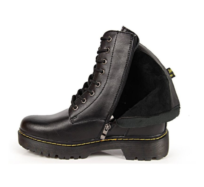 Zateplené kožené boty W model 17738679 černá - FILIPPO