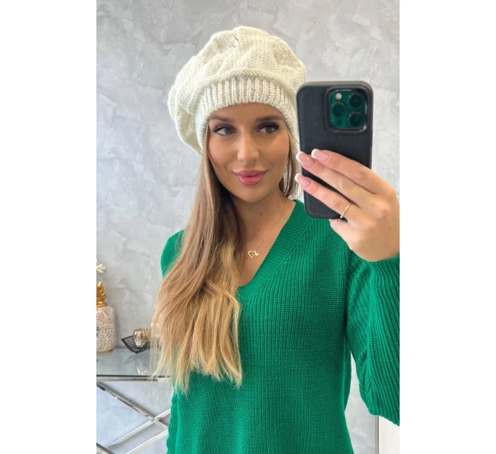 Dámská čepice Sofia K369 ecru Dámská čepice Sofia K369 ecru