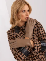 Rękawiczki AT RK model 19367814 ciemny bezowy - FPrice