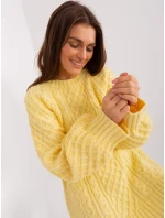 Sweter AT SW  jasny żółty model 18884750 - FPrice