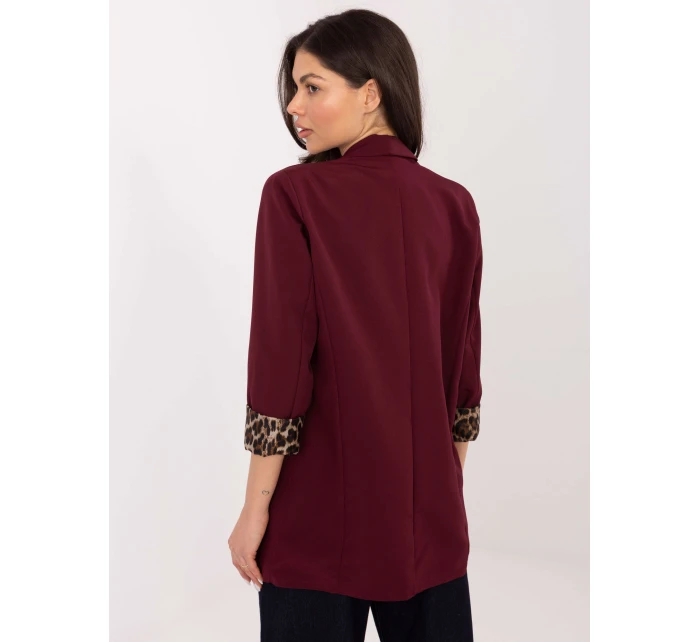 Marynarka DHJ MA  bordowy model 21421327 - FPrice