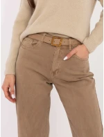 Dámské riflové kalhoty J1571 6.08 hnědé - FPrice