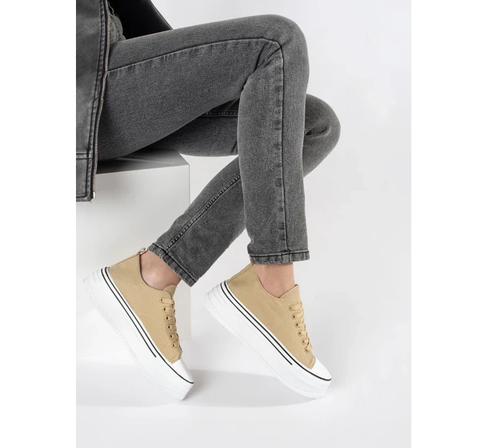 Trendy hnědé tenisky dámské platforma Trendy hnědé tenisky dámské platforma