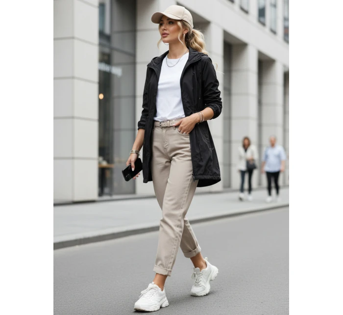 Dámská bunda parka s kapucí černá FashionStreet TY5569