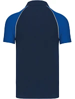 Kariban K 226 Baseballové piqué polo 20.K226 navy/light grey/royal blue