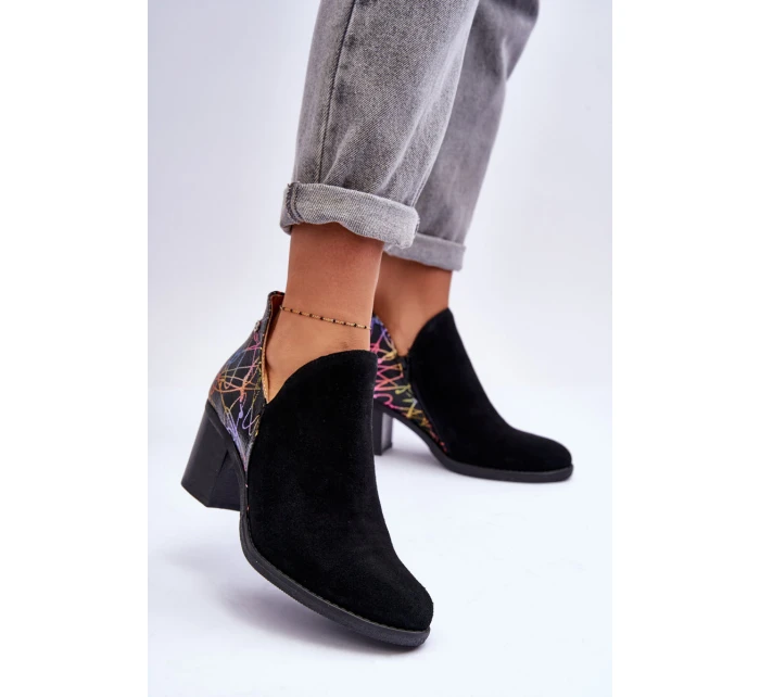 Dámské kožené boty na  černé model 21631083 - Maciejka