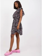 Šaty CHA SK 3003 1.37 černá a růžová