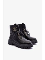 Dámské Pracovní Boty S Dekorací, Černá Toye Dámské Pracovní Boty S Dekorací, Černá Toye