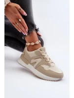 Dámské eko kožené tenisky béžové Vinelli