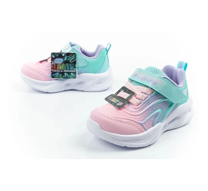 Skechers Color Breeze LED dětská sportovní obuv pro dívky tyrkysová