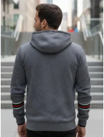 Pánská šedá mikina s kapucí Dstreet model 21994688 - FashionStreet