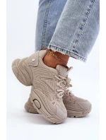 Sportovní Boty Na Masivní Platformě GOE LL2N4029 Bílá