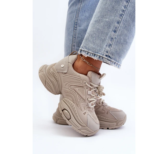 Sportovní Boty Na Masivní Platformě GOE LL2N4029 Bílá