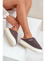 Zateplené Pantofle Na Silné Podešvi Big Star MM274134 Tmavě Šedé Zateplené Pantofle Na Silné Podešvi Big Star MM274134 Tmavě Šedé