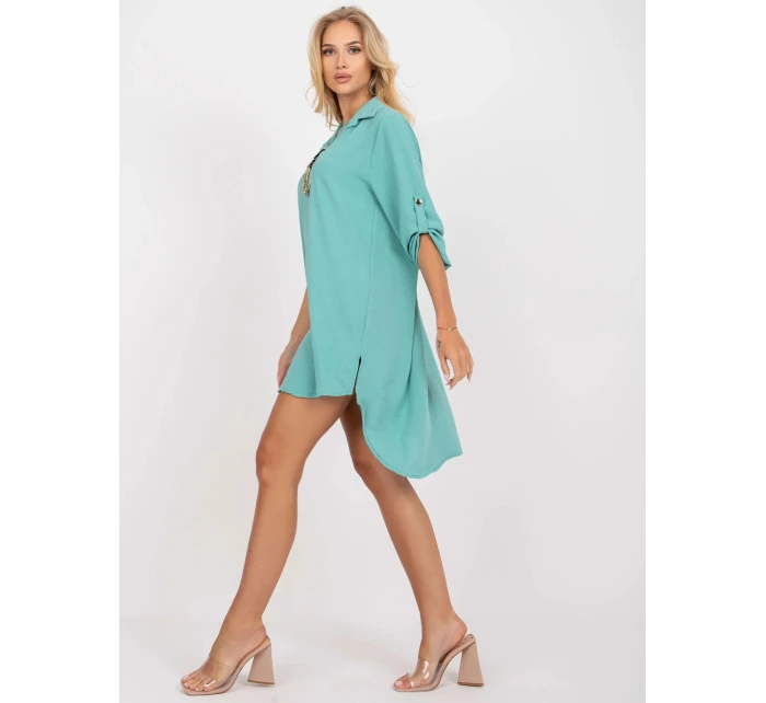 Dámské šaty volného střihu DHJ SK V2209 Mátová - FPrice