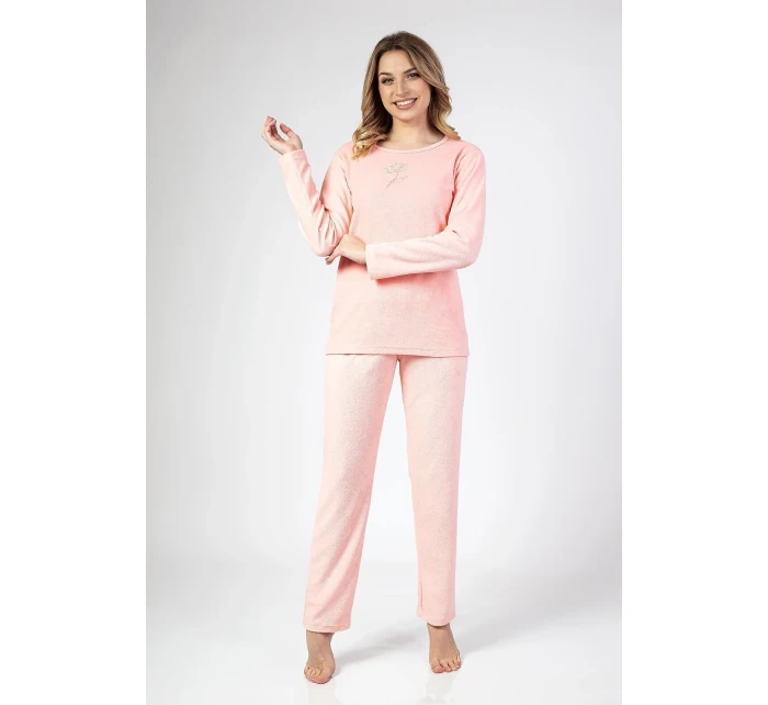 Piżama model 20328329 dł/r Frotte 2XL3XL damska - Regina Piżama model 20328329 dł/r Frotte 2XL3XL damska - Regina