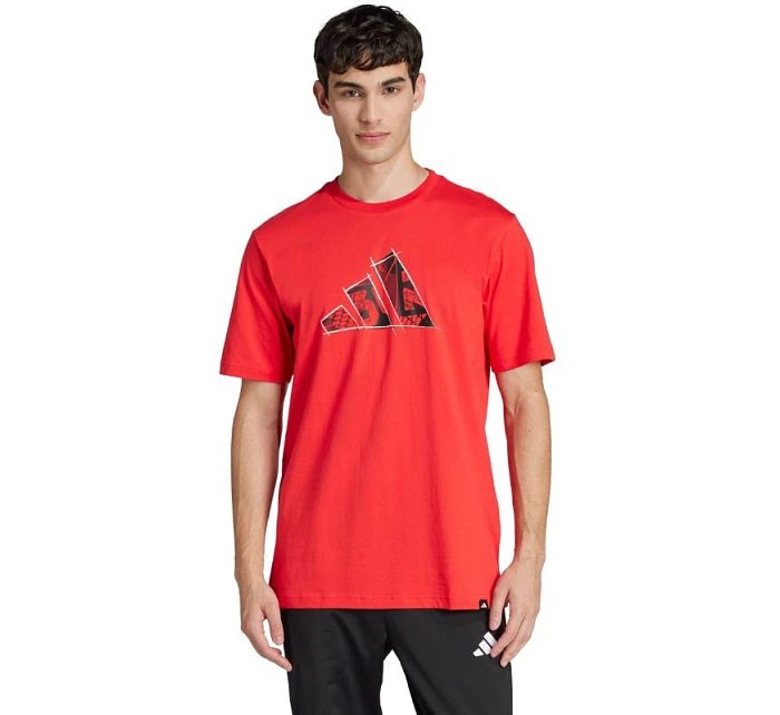 Pánské tričko adidas Logo Graphic červené JJ3934 pánské Pánské tričko adidas Logo Graphic červené JJ3934 pánské