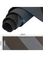 PODLOŽKA NA JÓGU A FITNESS TPE PROTISKLUZOVÁ ŠEDÁ/ČERNÁ ENERO FIT