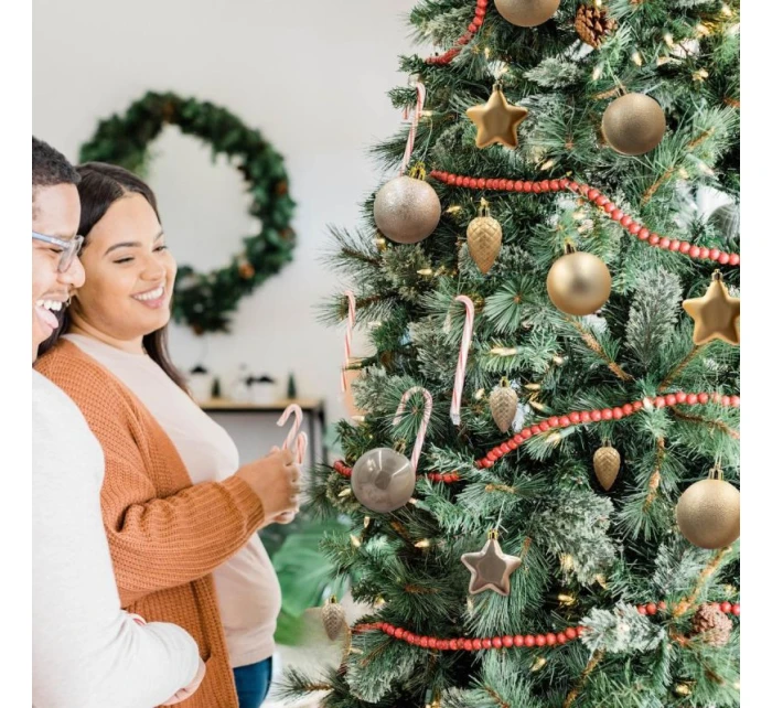 DEKORATIVNÍ PLASTOVÁ CETKA BEZPEČNÁ 40KS KRÉMOVÁ SLÍDA