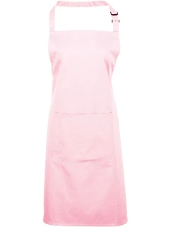 Premier PR 154 Zástěra s laclem a kapsou na břiše "Colours" 39.0154 pink