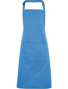 Premier PR 154 Zástěra s laclem a kapsou na břiše "Colours" 39.0154 sapphire
