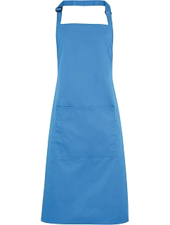 Premier PR 154 Zástěra s laclem a kapsou na břiše "Colours" 39.0154 sapphire