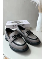 Elegantní dámské kožené mokasíny tmavě béžové Triana Elegantní dámské kožené mokasíny tmavě béžové Triana