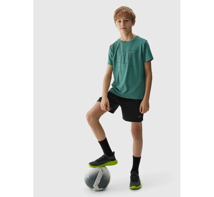 Chlapecké sportovní rychleschnoucí šortky 4F - černé