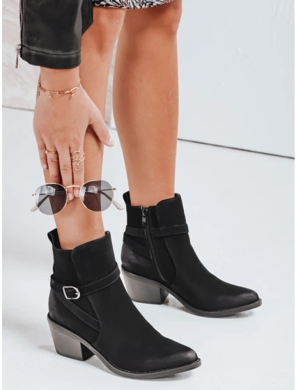 Dámské černé boty FashionStreet ZY0516 Dámské černé boty FashionStreet ZY0516