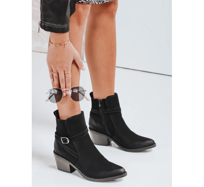 Dámské černé boty FashionStreet ZY0516 Dámské černé boty FashionStreet ZY0516