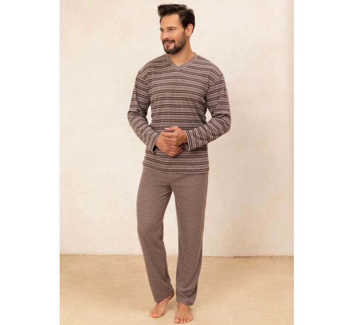 Pyžamo  dlouhé/r M2XL pánské froté model 21314909 - Regina
