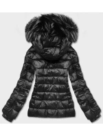 Černá krátká dámská zimní bunda (YP-20129-1)