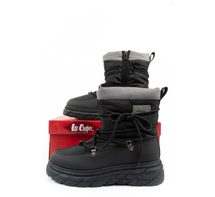 Lee Cooper dámská sportovní obuv zimní trekingová zateplená černá šedá dámské