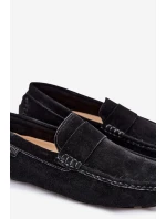 Semišové Pánské Mokasíny Big Star RR174049 Černé