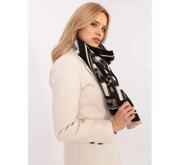 Szalik AT SZ 23158.32 czarno biały