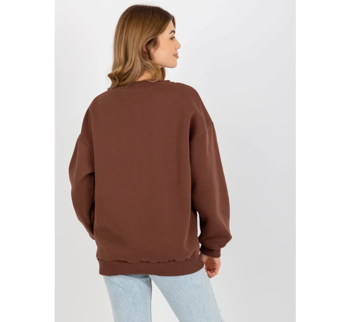 Mikina EM BL 617 model 17964046 hnědá - FPrice Mikina EM BL 617 model 17964046 hnědá - FPrice