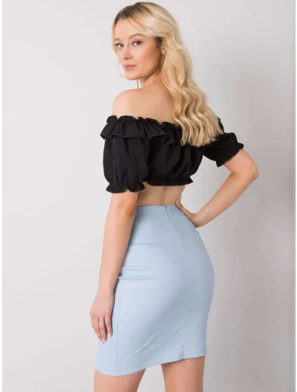 Spódnica LK SD model 21126983 jasny niebieski - FPrice Spódnica LK SD model 21126983 jasny niebieski - FPrice