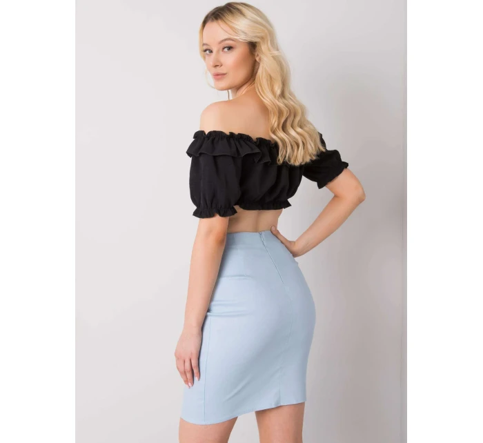 Spódnica LK SD model 21126983 jasny niebieski - FPrice Spódnica LK SD model 21126983 jasny niebieski - FPrice