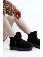 Veganské voděodolné sněhule na platformě D.Franklin černý