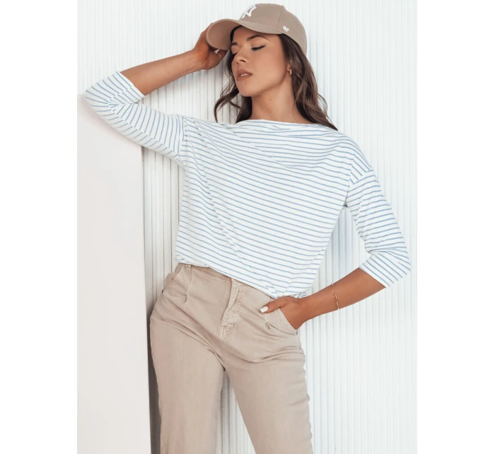 Dámská pruhovaná halenka bílá Dstreet model 21977530 - FashionStreet