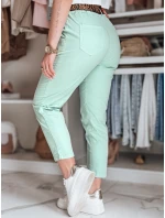 Dámské kalhoty s páskem MADELINA mint FashionStreet UY2624