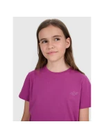 Dětské hladké tričko (SADA 2) 4F 4FJRAW25TTSHU3157-92S