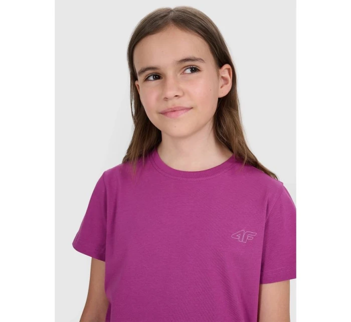 Dětské hladké tričko (SADA 2) 4F 4FJRAW25TTSHU3157-92S