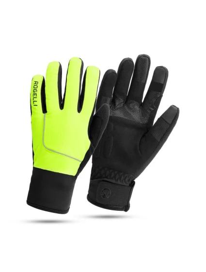 Zimní rukavice Rogelli ESSENTIAL fluor 2XL