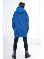 Zateplená mikina s kapucí z džínoviny