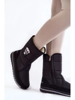 Dámské sněhule se zipem Progress PROGJ-21-09 Černé Dámské sněhule se zipem Progress PROGJ-21-09 Černé