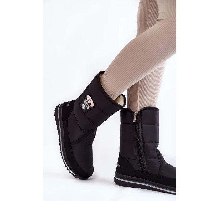 Dámské sněhule se zipem Progress PROGJ-21-09 Černé Dámské sněhule se zipem Progress PROGJ-21-09 Černé