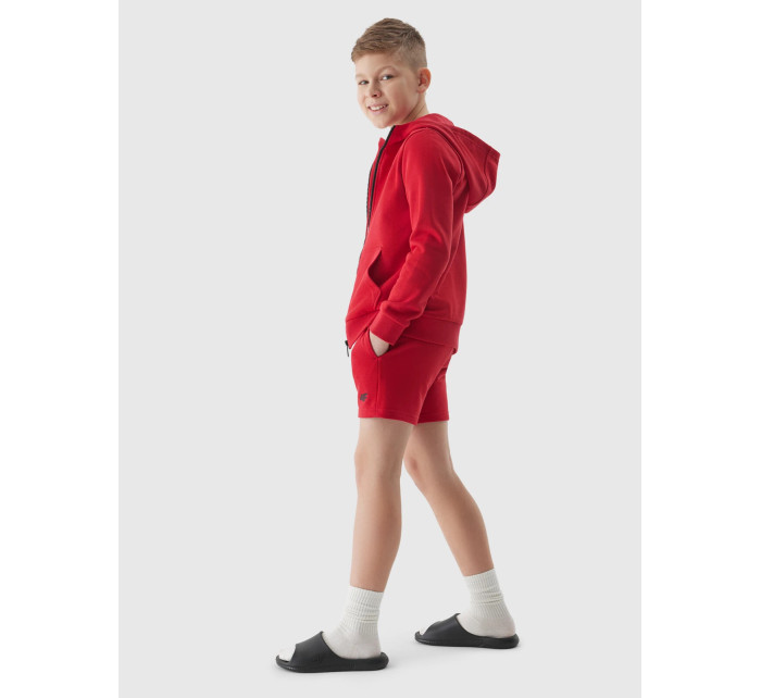 Chlapecké teplákové šortky 4F - červené