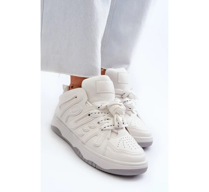 Dámské eko kožené tenisky bílé Berilla Dámské eko kožené tenisky bílé Berilla