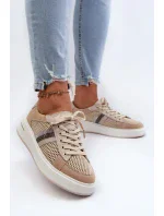 Dámské kožené tenisky D&A béžové Dámské kožené tenisky D&A béžové